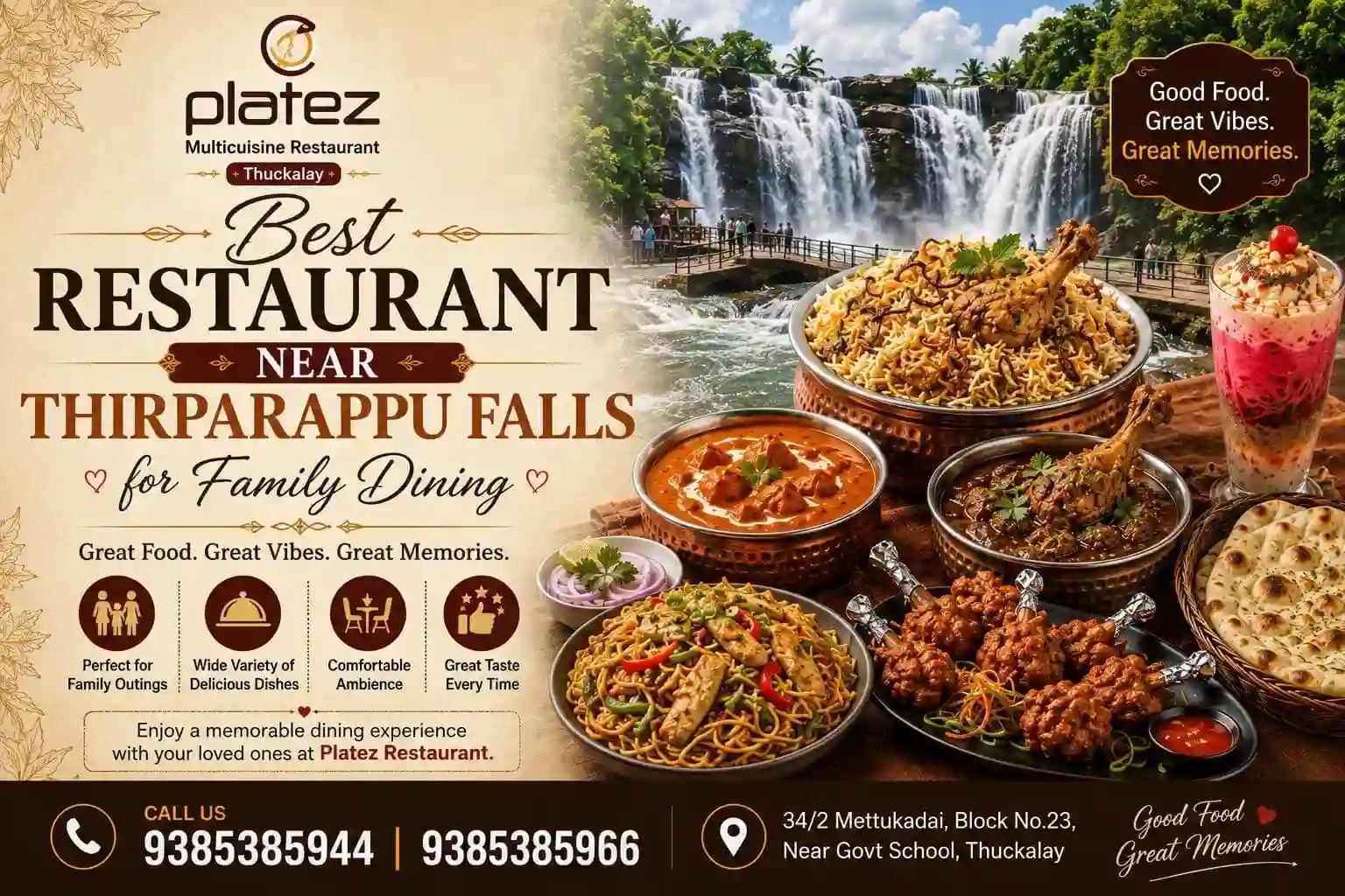 Best Restaurant near Thirparappu Falls